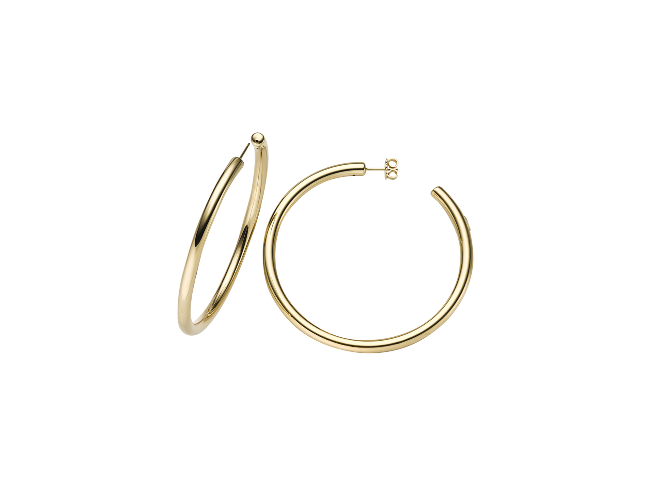 Brogle Classic gold hoop earrings Brogle Classic gold hoop earrings