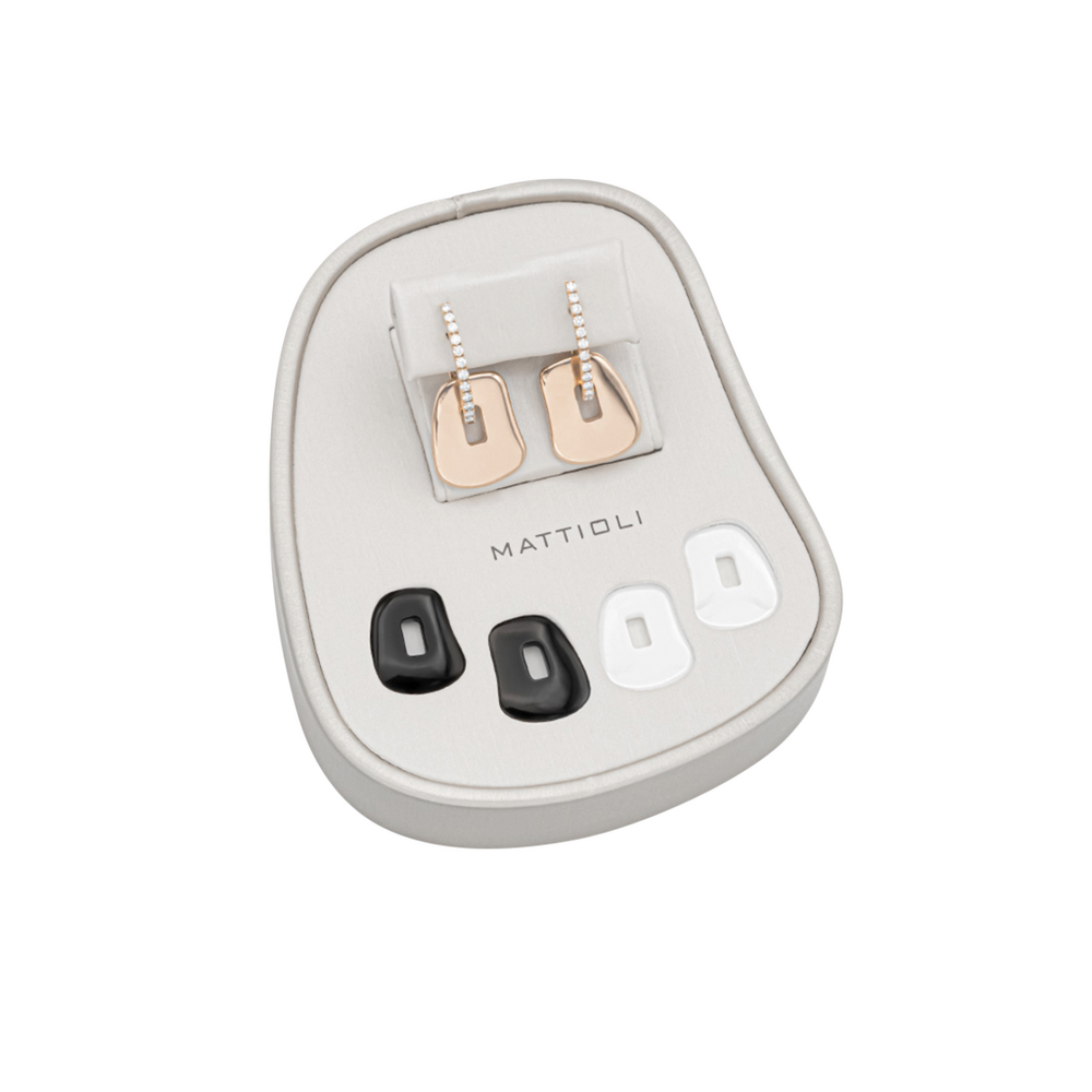 Mattioli Puzzle Ceramica Ohrringbox, mit 3 Puzzle Paaren Mattioli Puzzle Ceramica Ohrringbox, mit 3 Puzzle Paaren