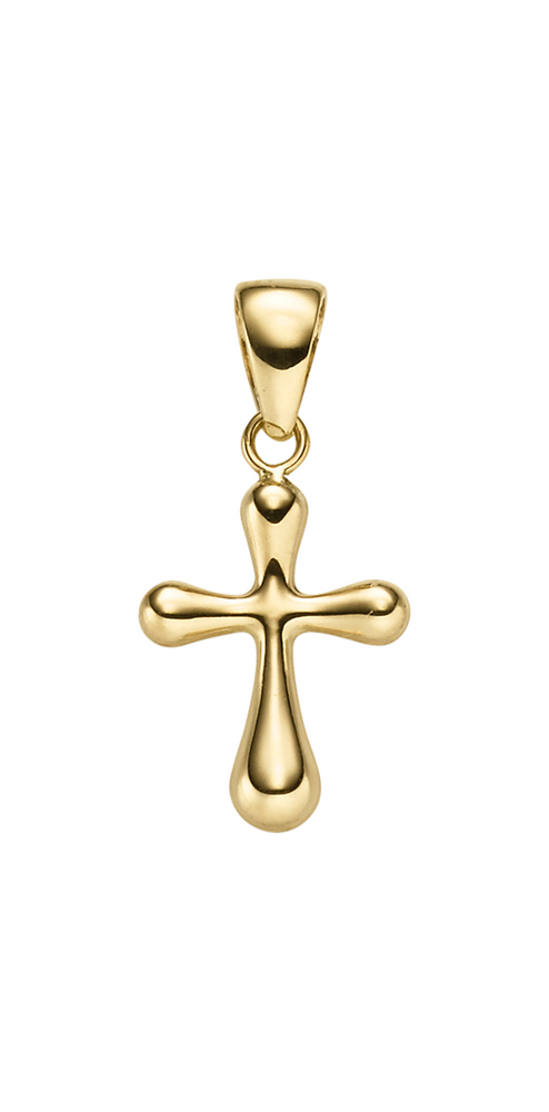 Brogle Classic cross pendant in gold Brogle Classic cross pendant in gold