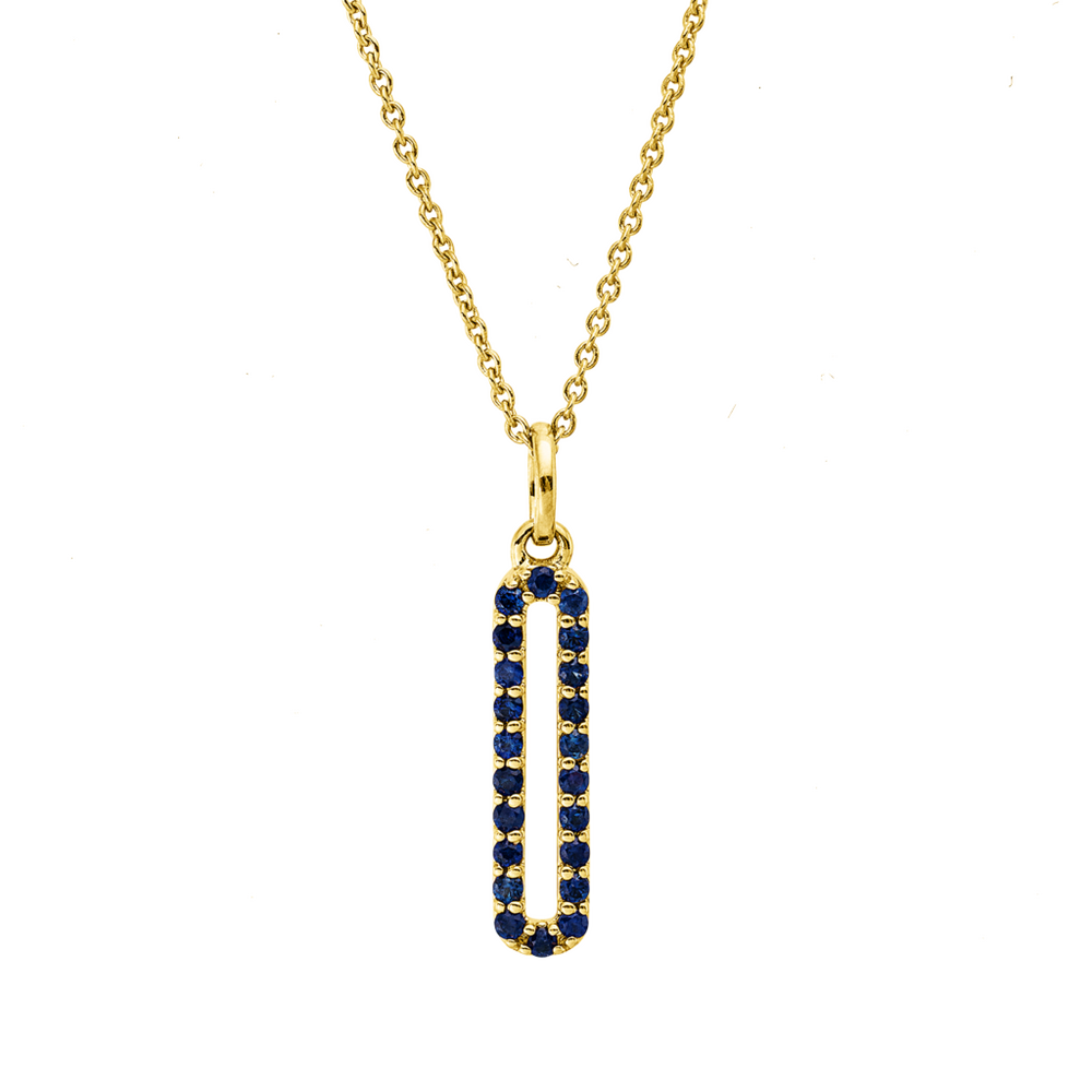 Brogle Classic Kette mit Saphiranhänger