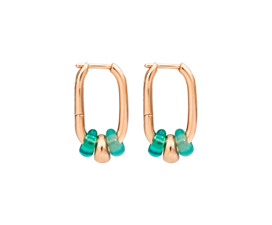 Dodo Rondelle hoop earrings