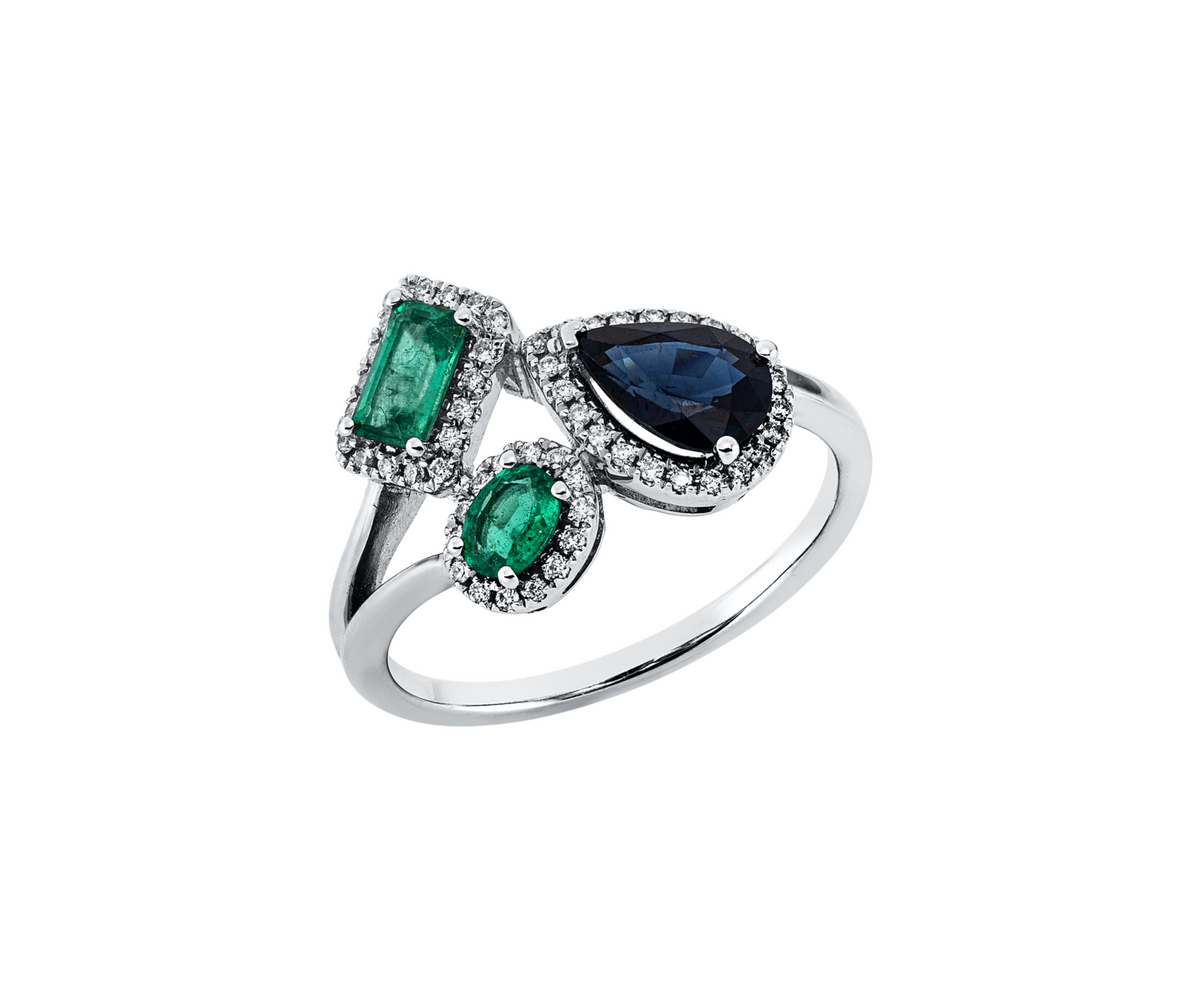 Brogle Classic colored stone ring