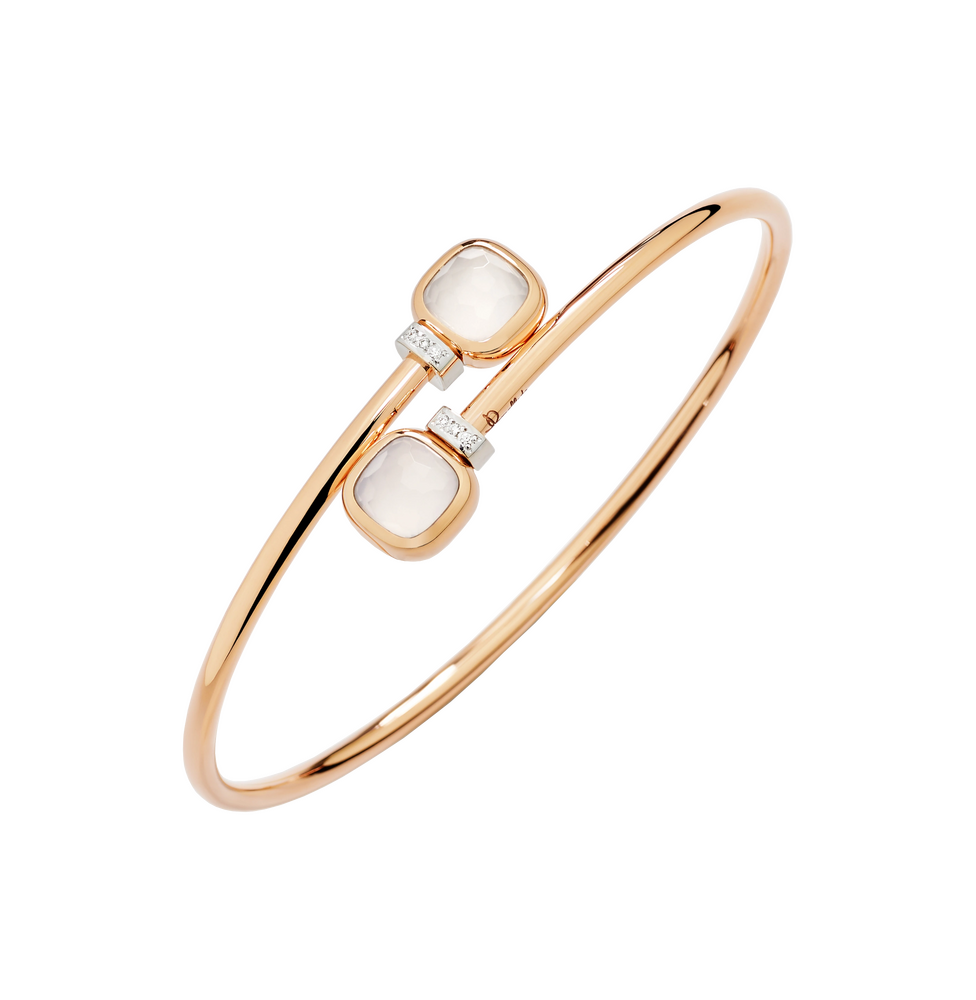 Pomellato Nudo Mini Milchquarz Armreif Pomellato Nudo Mini Milchquarz Armreif