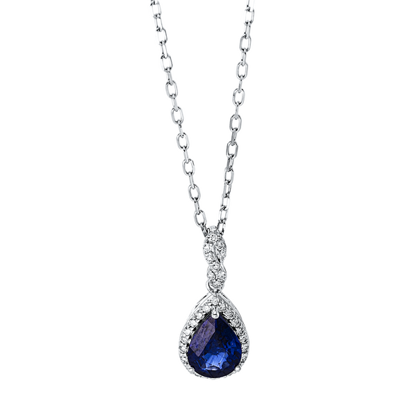 Brogle Classic Kette mit Saphiranhänger