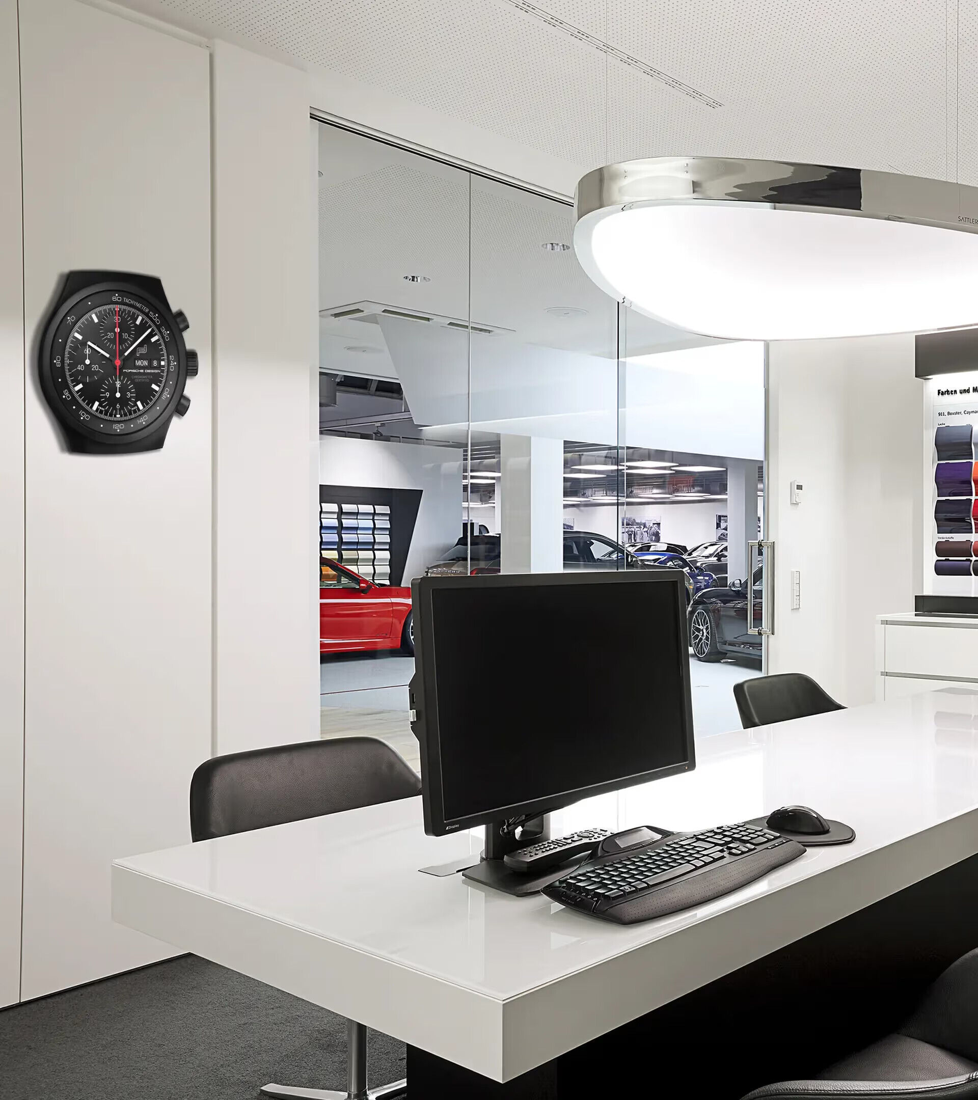 Porsche Design Chronograph 1 - All Black Wanduhr