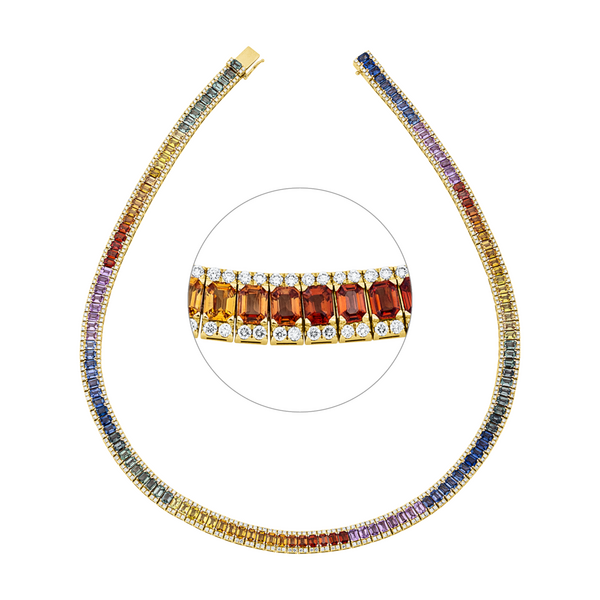 Brogle Selection Saphirkette Rainbow Brogle Selection Saphirkette Rainbow
