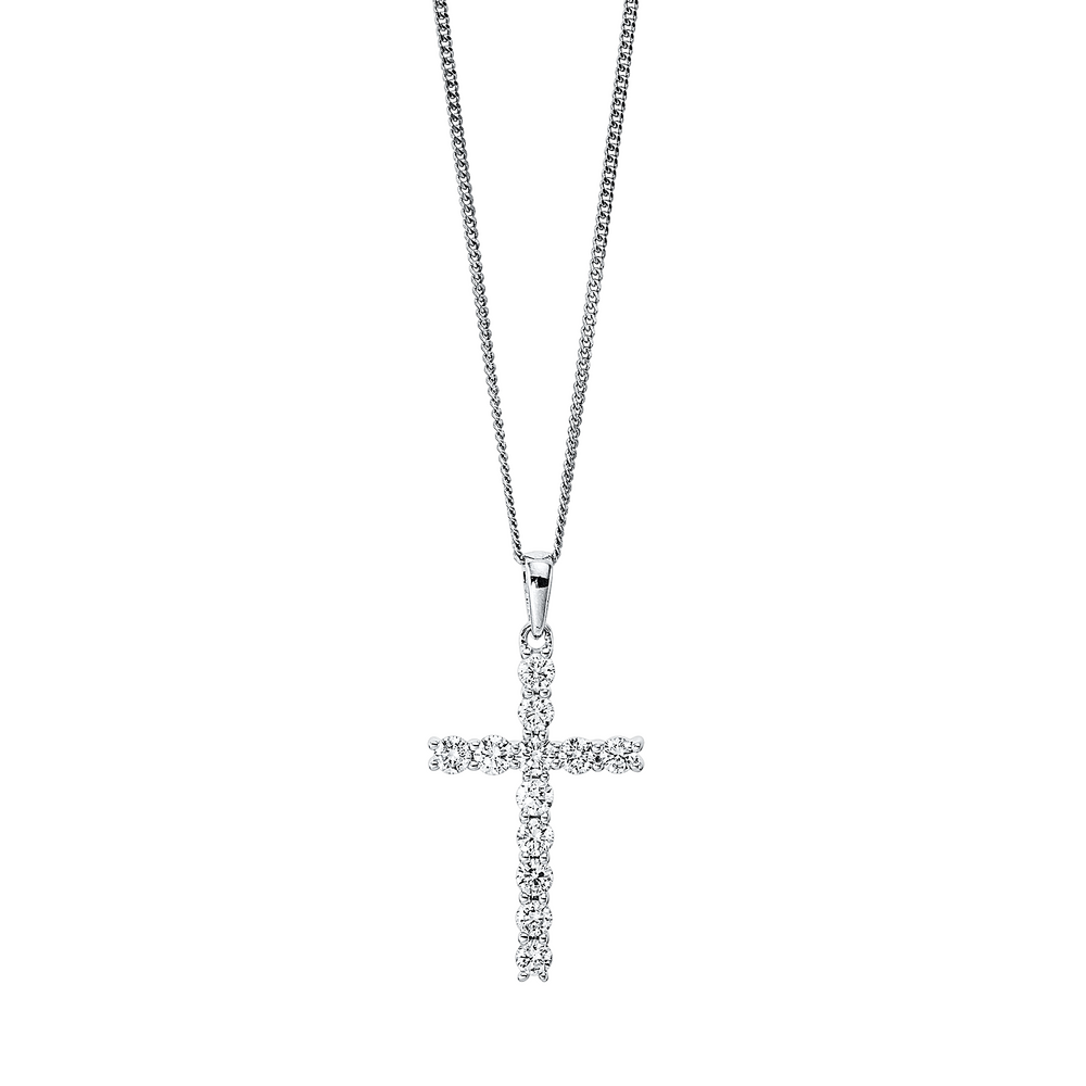 Brogle Selection Spirit gold chain with cross pendant