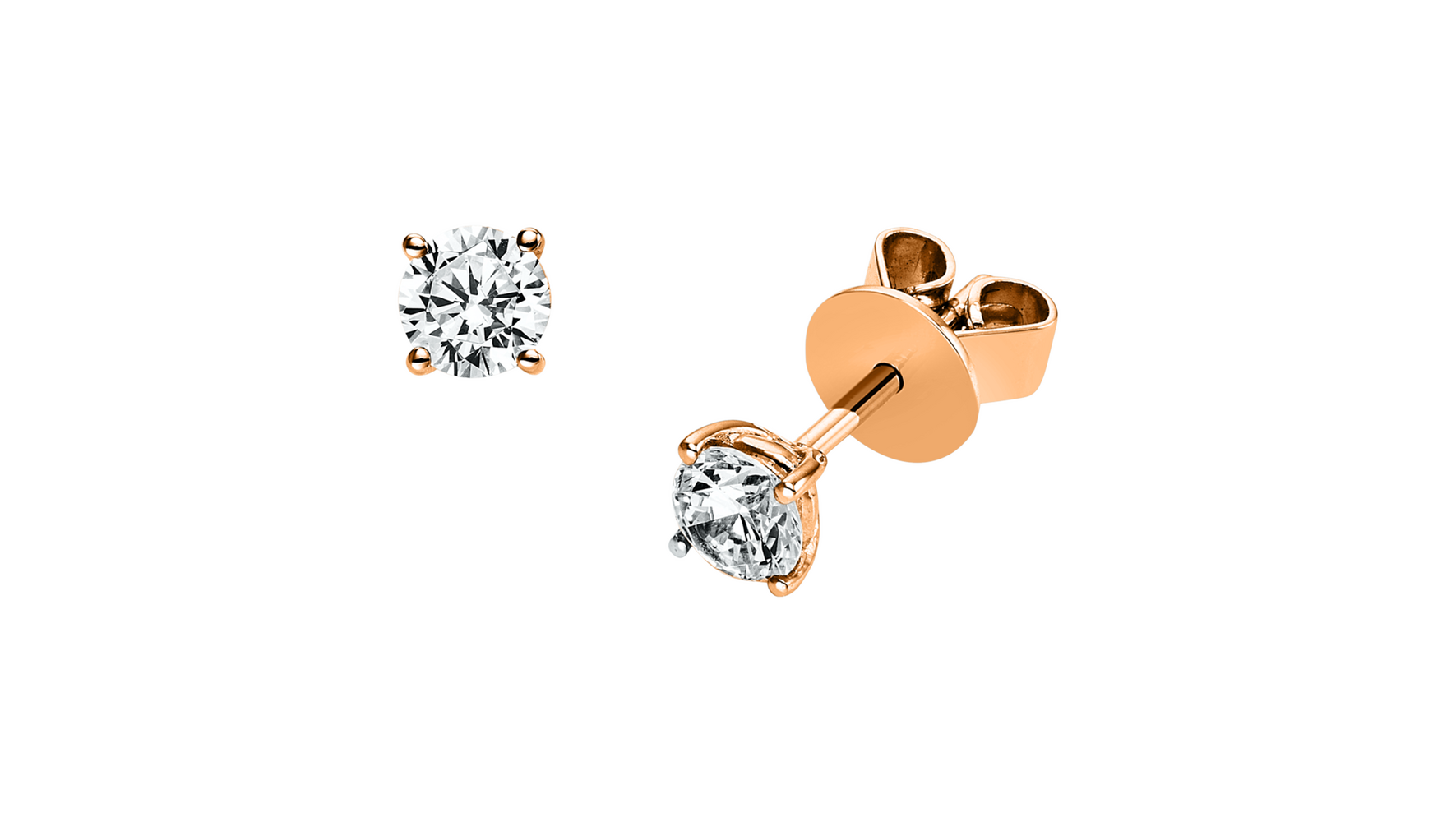 Brogle solitaire ear studs Julia up to 0.5 carat Brogle solitaire ear studs Julia up to 0.5...