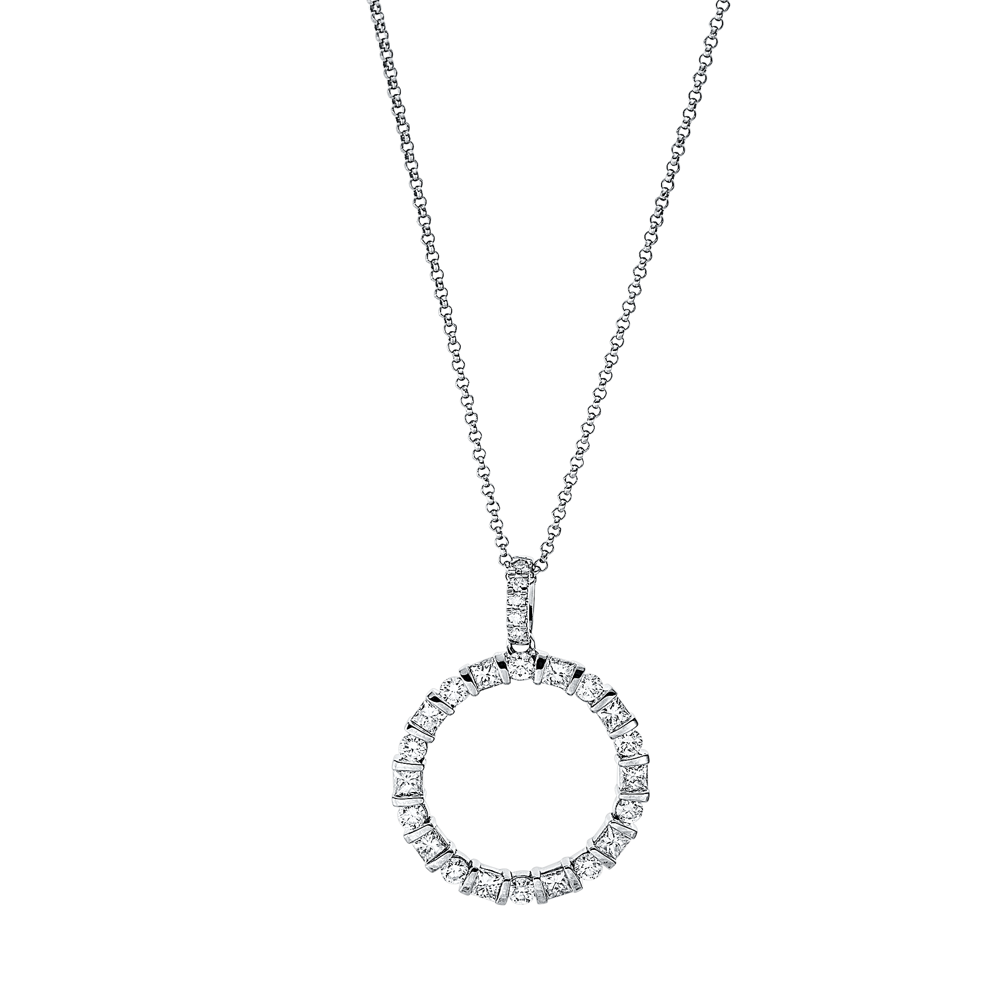 Brogle Classic Kette mit Diamantkreis