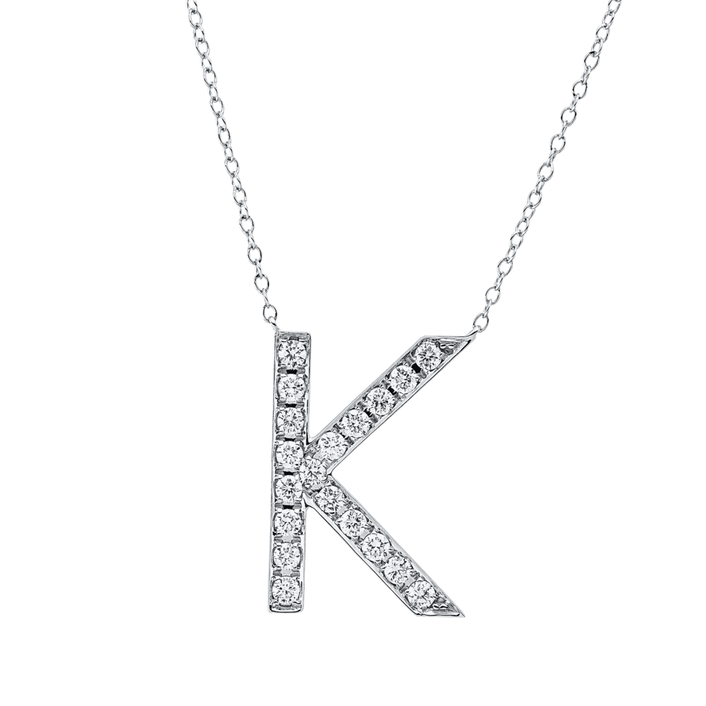 Brogle Classic Kette mit Diamantbuchstaben K Brogle Classic Kette mit Diamantbuchstaben K