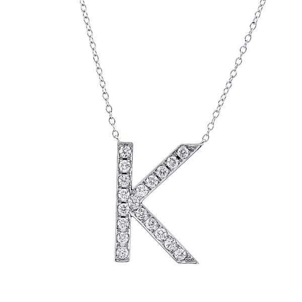 Brogle Classic Kette mit Diamantbuchstaben K Brogle Classic Kette mit Diamantbuchstaben K