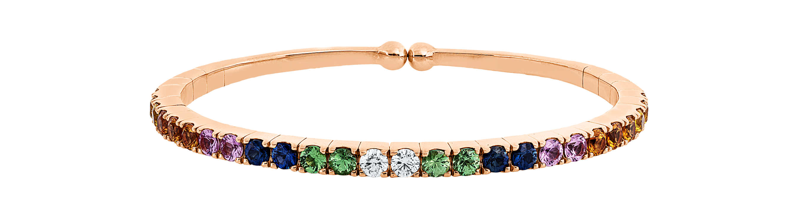 Brogle Selection sapphire bangle Rainbow Brogle Selection sapphire bangle Rainbow
