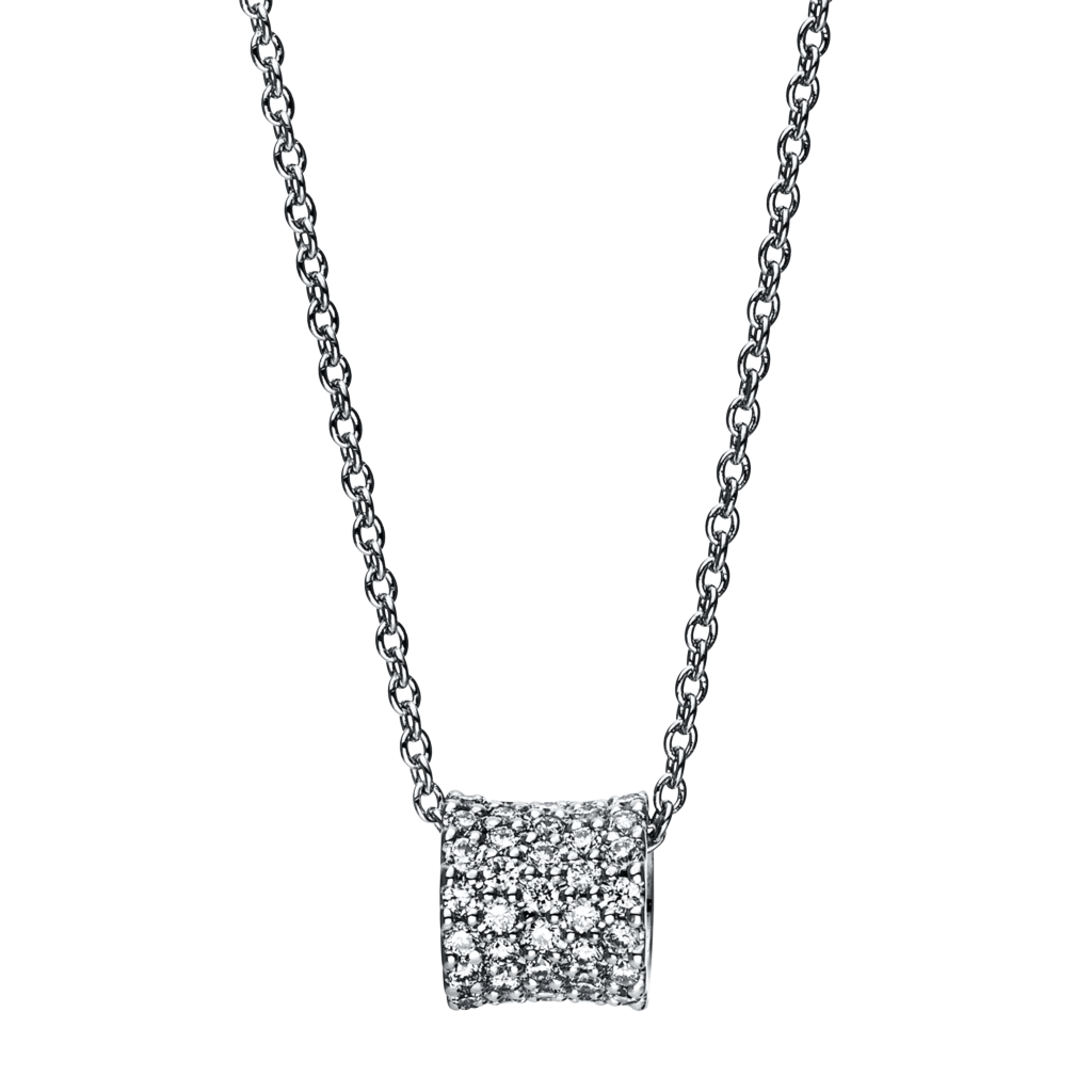 Brogle Classic necklace with diamond pendant Brogle Classic necklace with diamond pendant