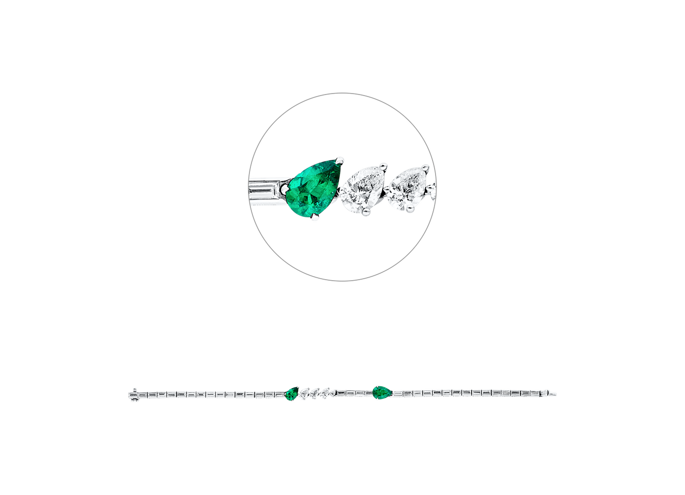 Brogle Selection emerald bracelet Brogle Selection emerald bracelet