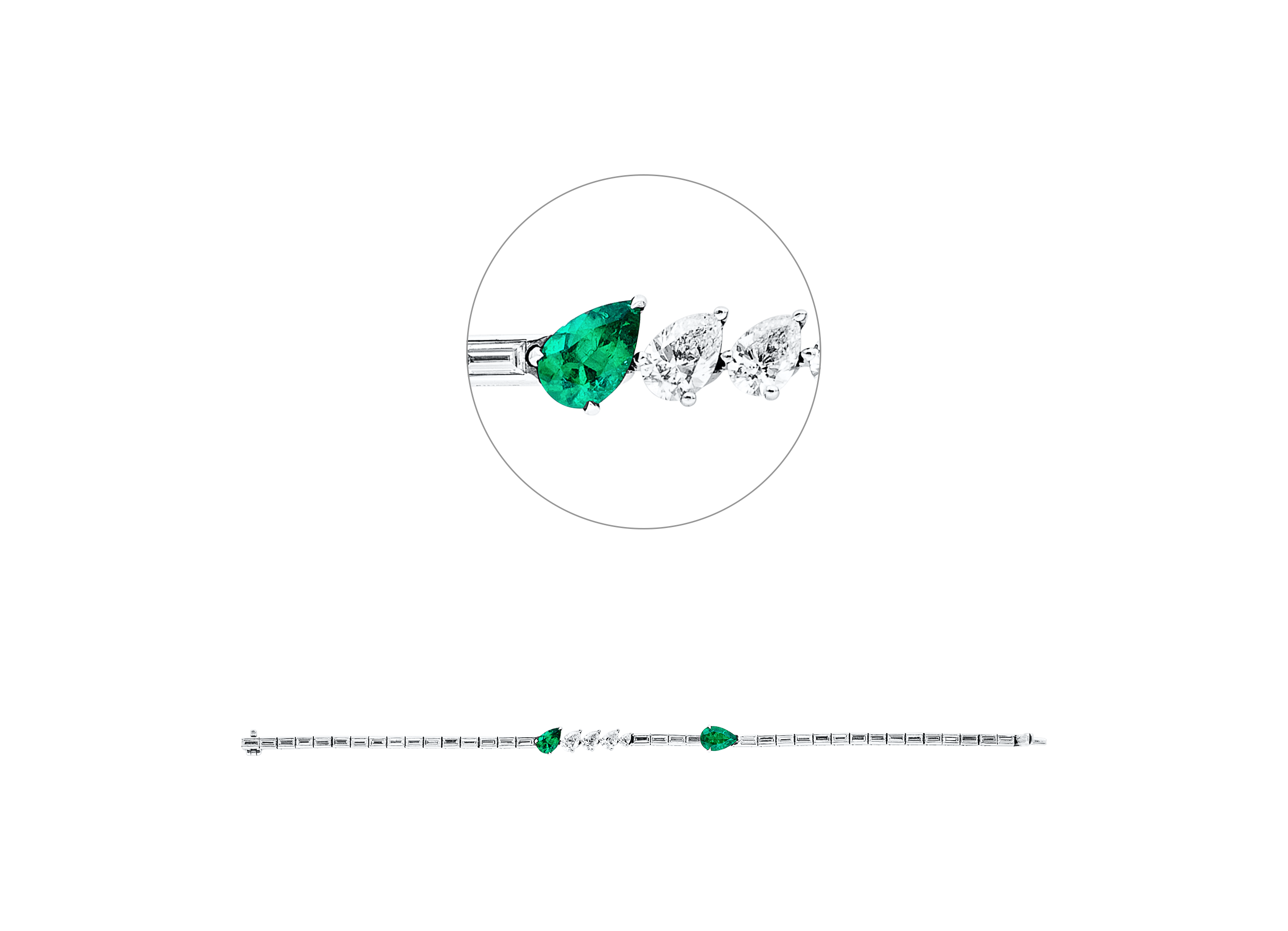 Brogle Selection Smaragdarmband Brogle Selection Smaragdarmband