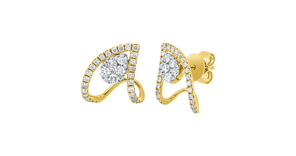 Brogle Classic diamond stud earrings