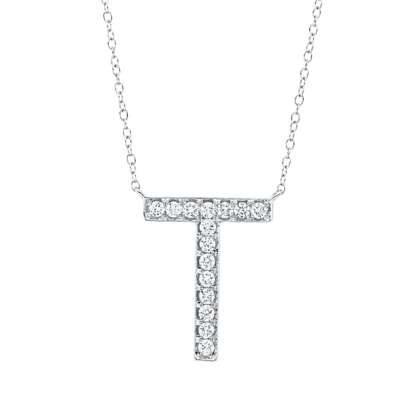 Brogle Classic Kette mit Diamantbuchstaben T