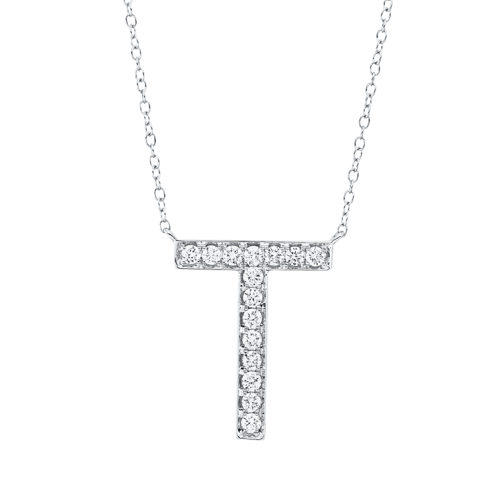 Brogle Classic Kette mit Diamantbuchstaben T Brogle Classic Kette mit Diamantbuchstaben T