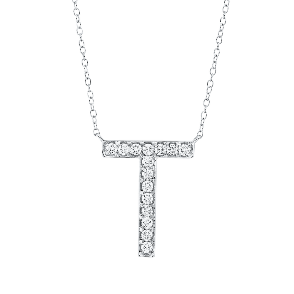 Brogle Classic Kette mit Diamantbuchstaben T Brogle Classic Kette mit Diamantbuchstaben T