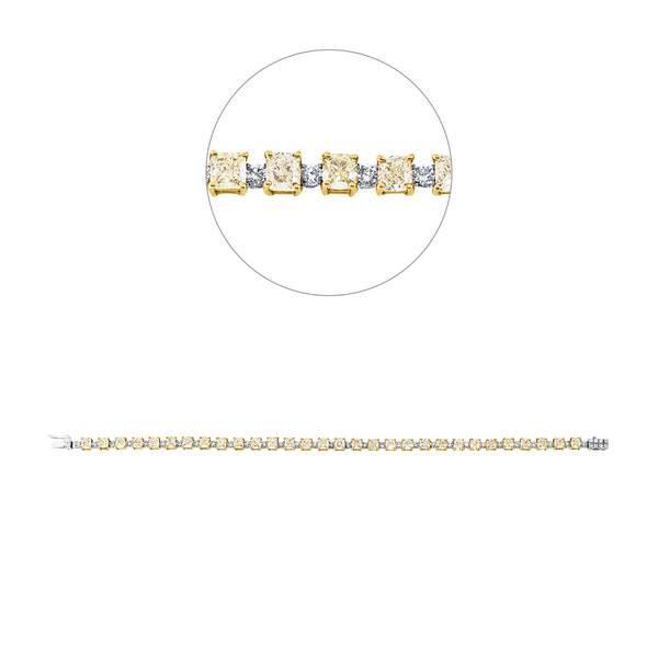 Brogle Selection bicolor diamond bracelet