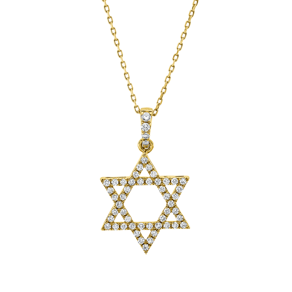 Brogle Classic Kette mit Davidsternanhänger aus Diamanten