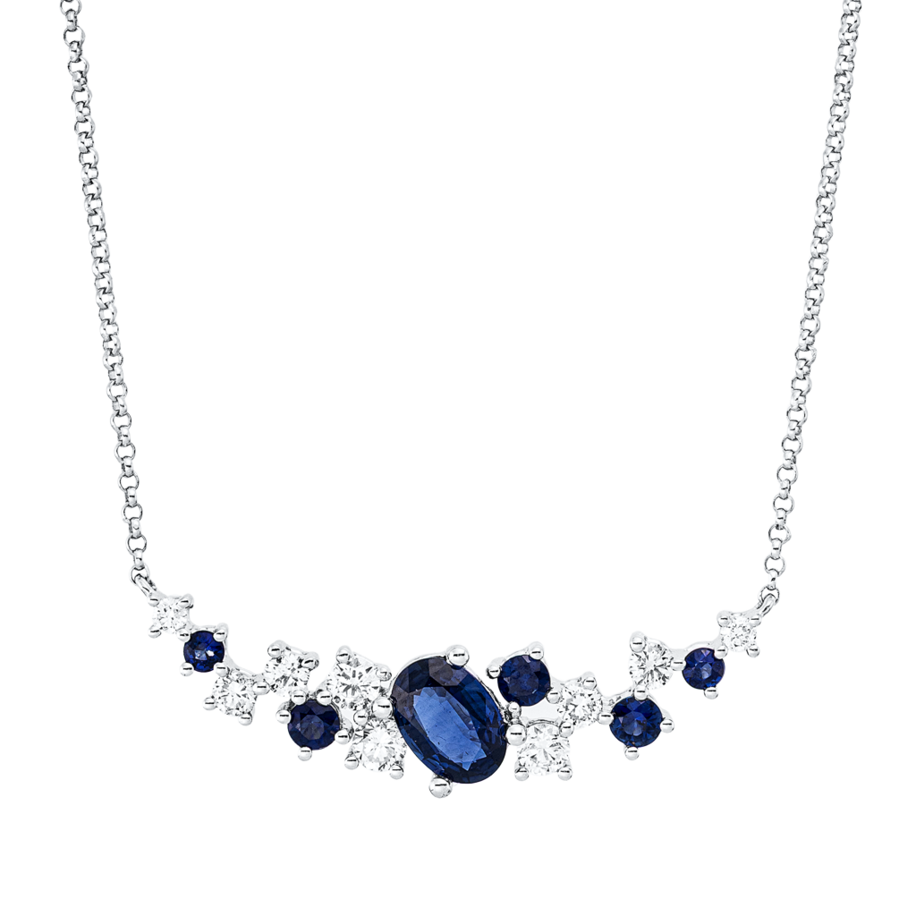 Brogle Classic necklace with sapphire pendant Brogle Classic necklace with sapphire pendant