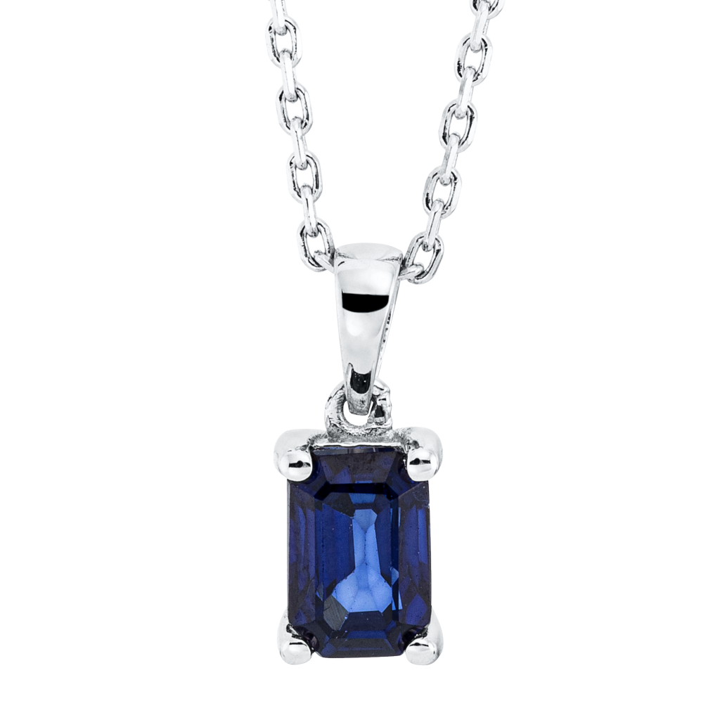Brogle Classic necklace with sapphire pendant Brogle Classic necklace with sapphire pendant