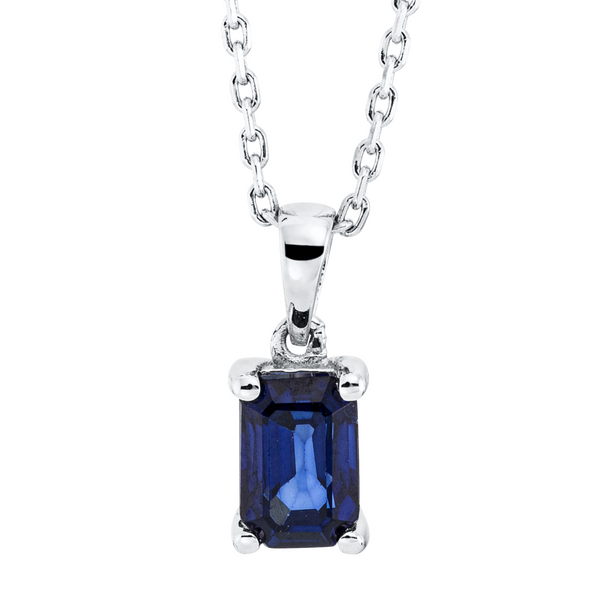 Brogle Classic necklace with sapphire pendant Brogle Classic necklace with sapphire pendant