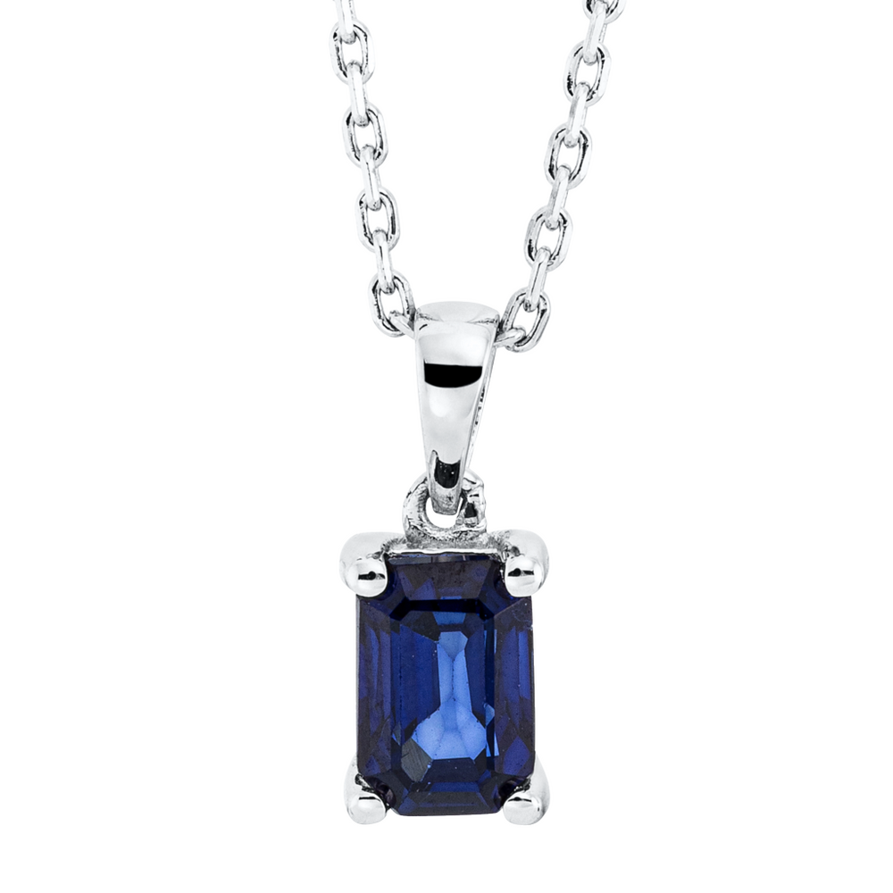 Brogle Classic necklace with sapphire pendant Brogle Classic necklace with sapphire pendant