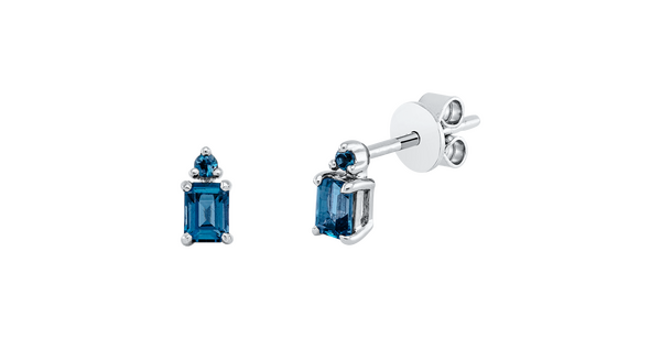 Brogle Classic London topaz stud earrings
