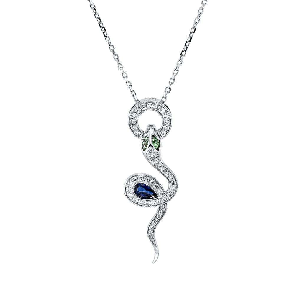 Brogle Classic necklace with colored stone pendant Brogle Classic necklace with colored stone pendant