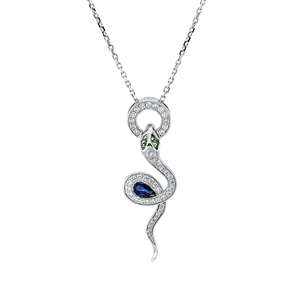 Brogle Classic necklace with colored stone pendant Brogle Classic necklace with colored stone pendant