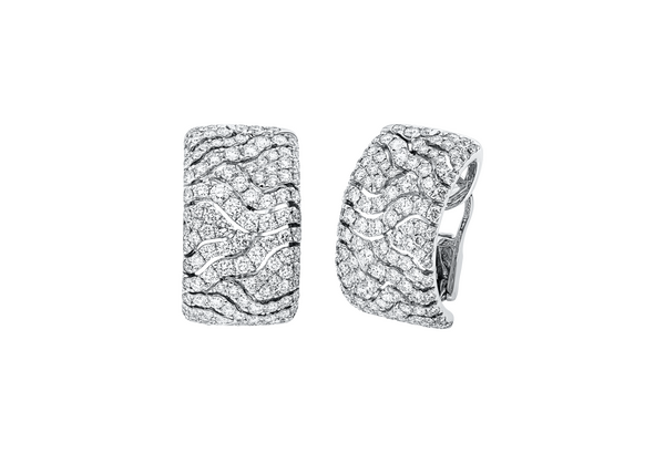 Brogle Selection diamond hoop earrings Brogle Selection diamond hoop earrings