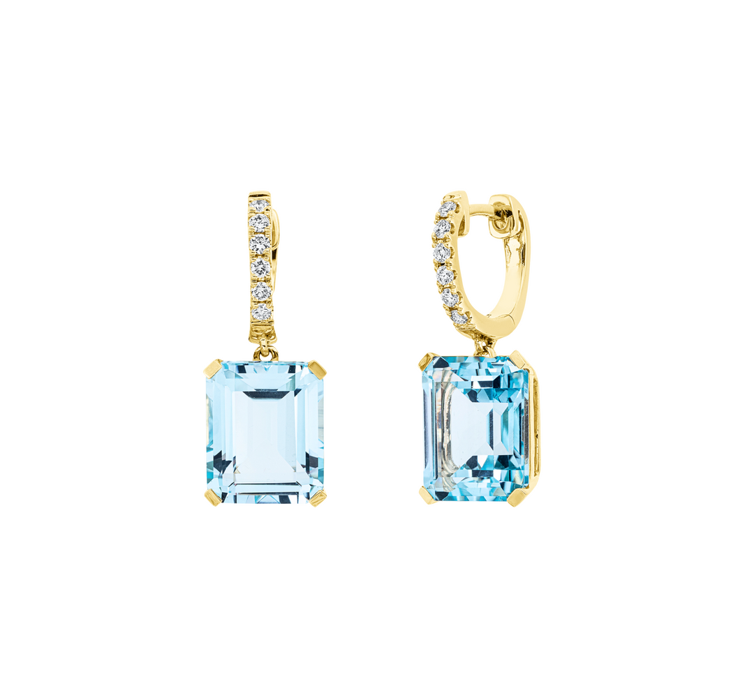 Brogle Classic Sky topaz earrings