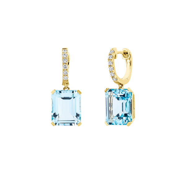 Brogle Classic Sky topaz earrings
