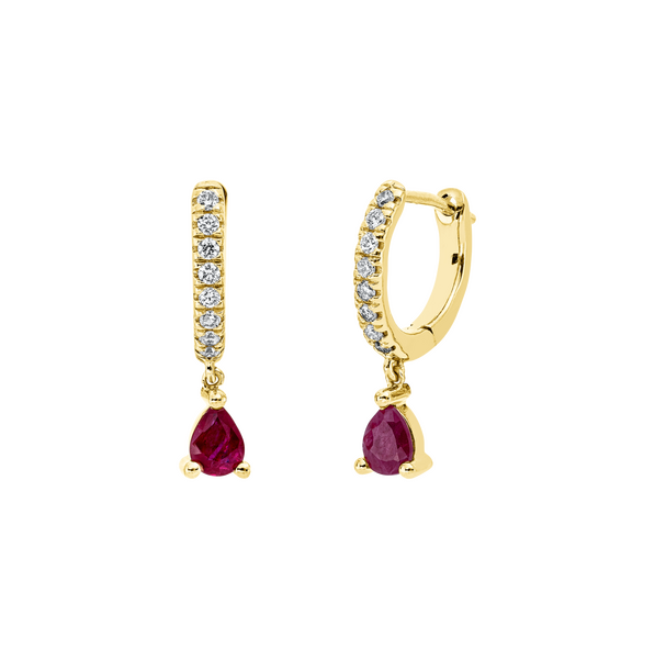 Brogle Classic ruby earrings