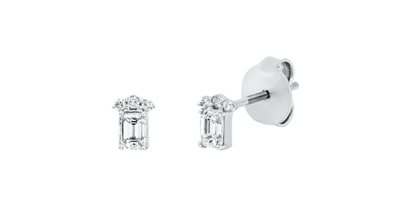 Brogle Classic diamond stud earrings