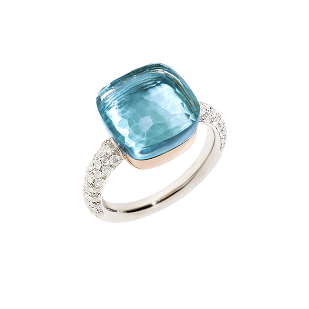 Pomellato Nudo Maxi Blue Topaz Ring