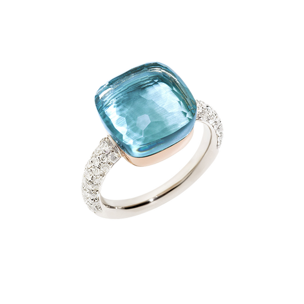 Pomellato Nudo Maxi Blue Topaz Ring