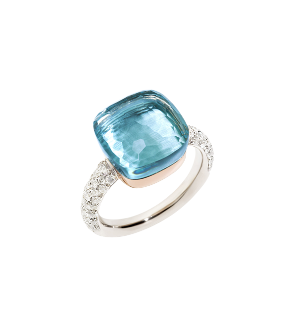 Pomellato Nudo Maxi Blue Topaz Ring Pomellato Nudo Maxi Blue Topaz Ring