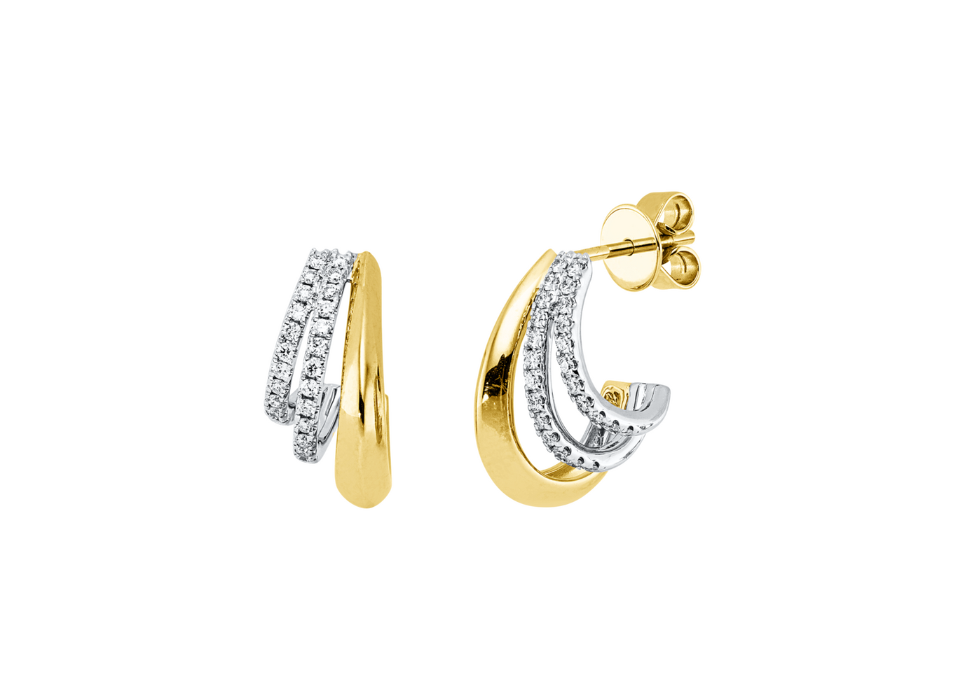 Brogle Classic Bicolor Diamantohrstecker Brogle Classic Bicolor Diamantohrstecker