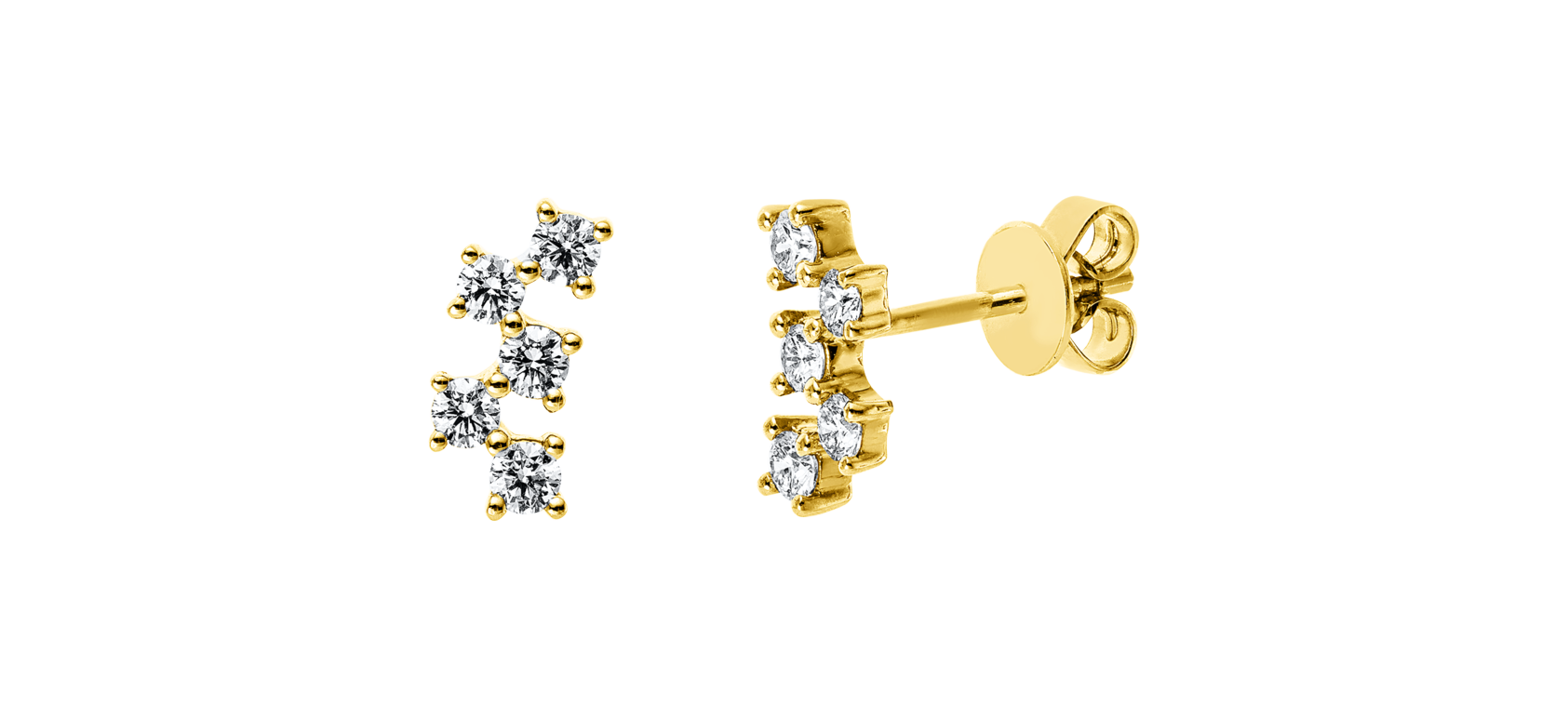 Brogle Classic diamond stud earrings