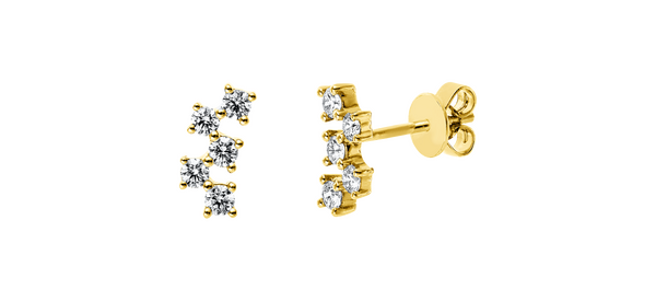 Brogle Classic diamond stud earrings