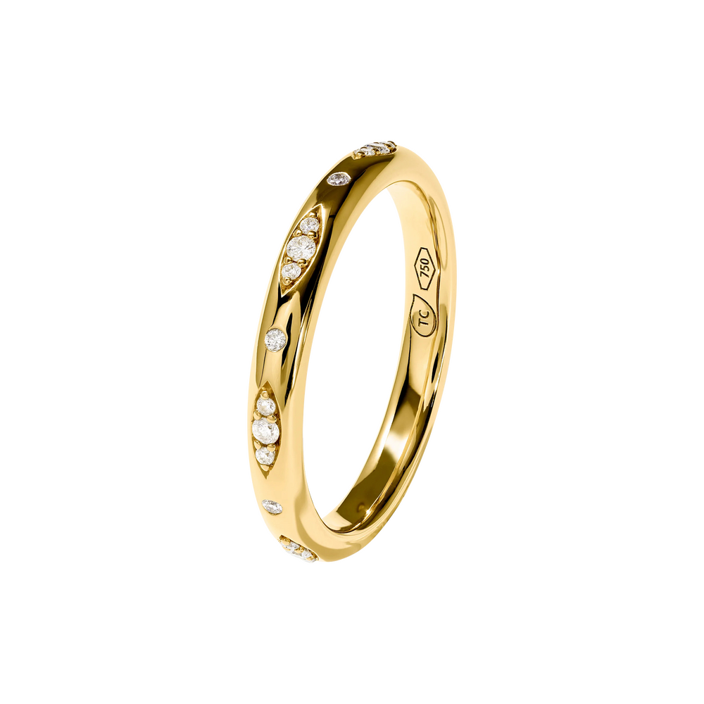 Tamara Comolli Gypsy Band Classic Pavé Ring