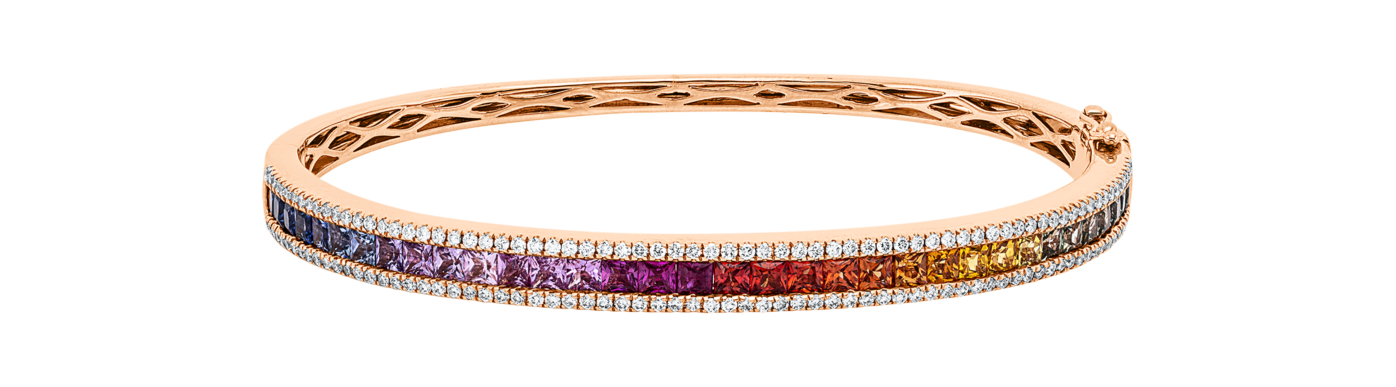 Brogle Selection sapphire bangle Rainbow