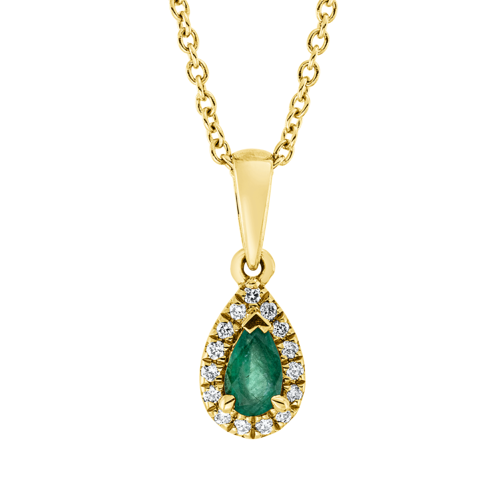 Brogle Classic necklace with emerald pendant Brogle Classic necklace with emerald pendant