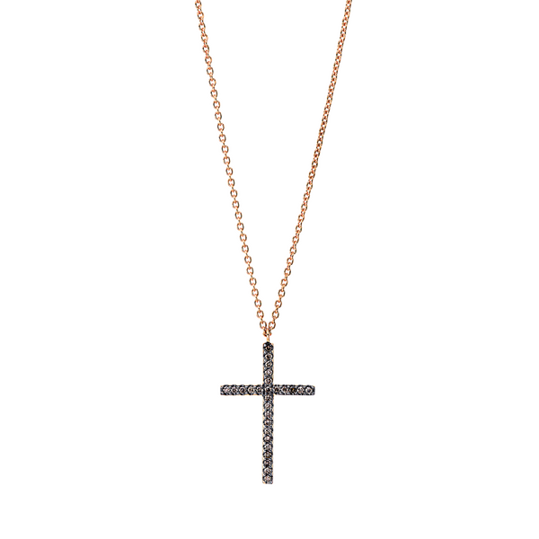 Brogle Classic Kette mit Diamantkreuz