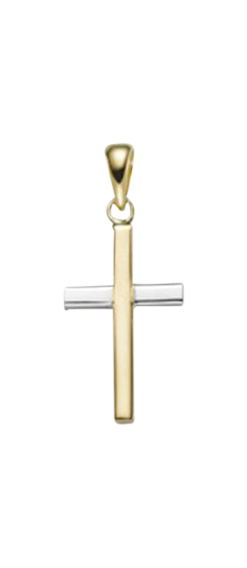 Brogle Classic bicolor cross pendant in gold Brogle Classic bicolor cross pendant in gold