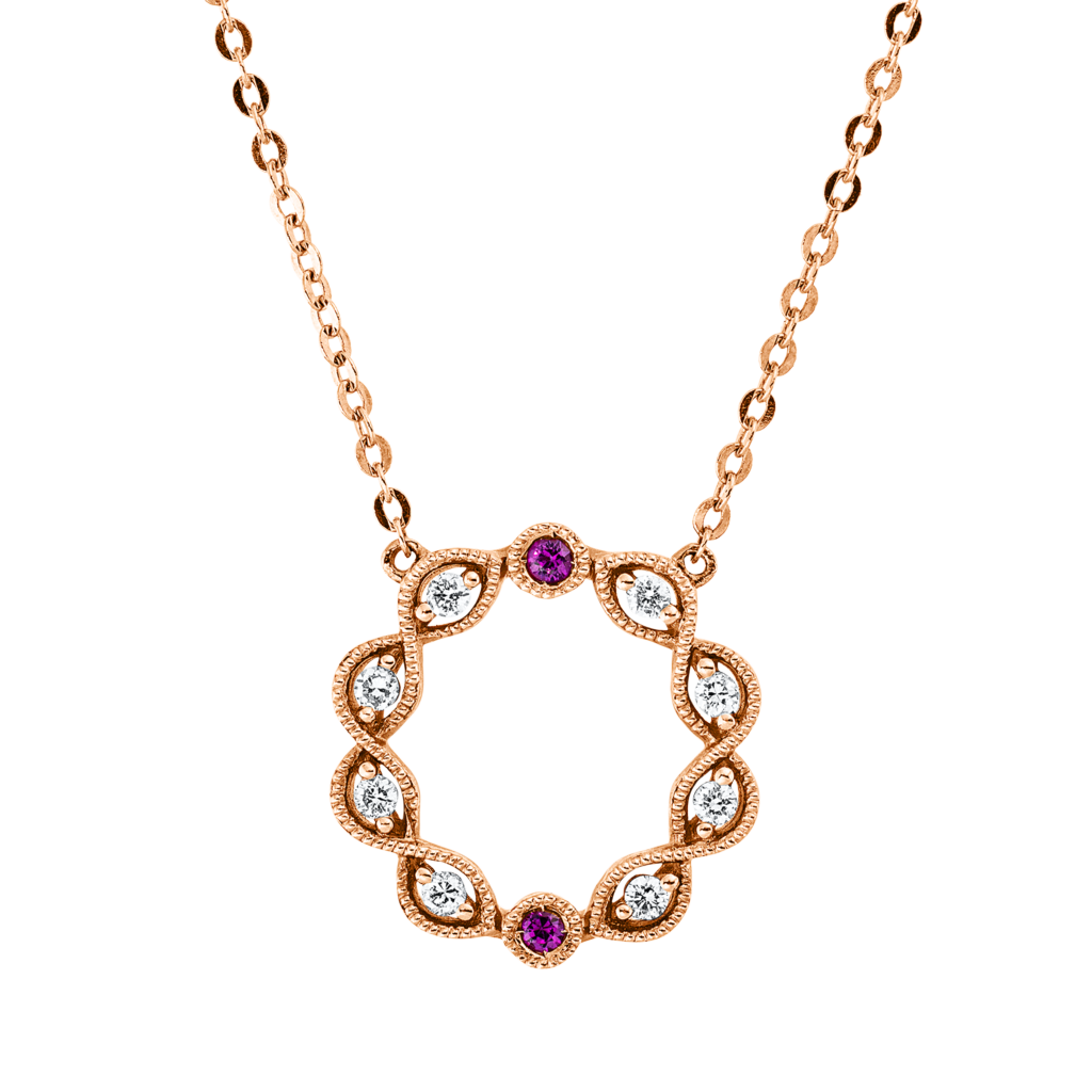 Brogle Classic necklace with ruby pendant
