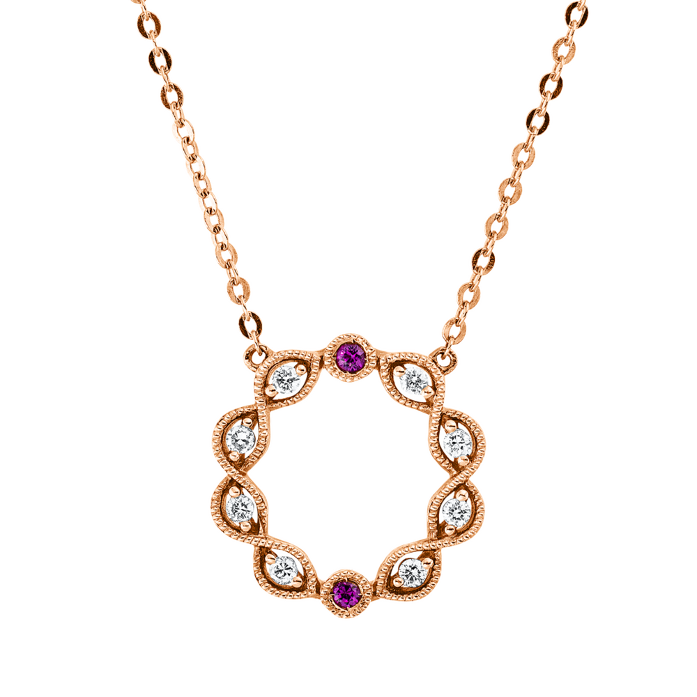 Brogle Classic necklace with ruby pendant